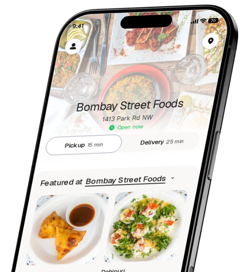 Bombay Street Foods app preview