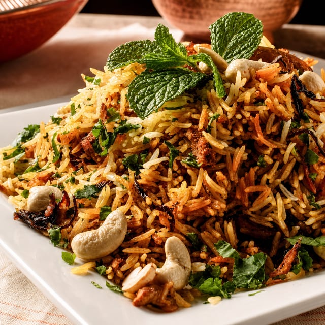 Goat Biryani.