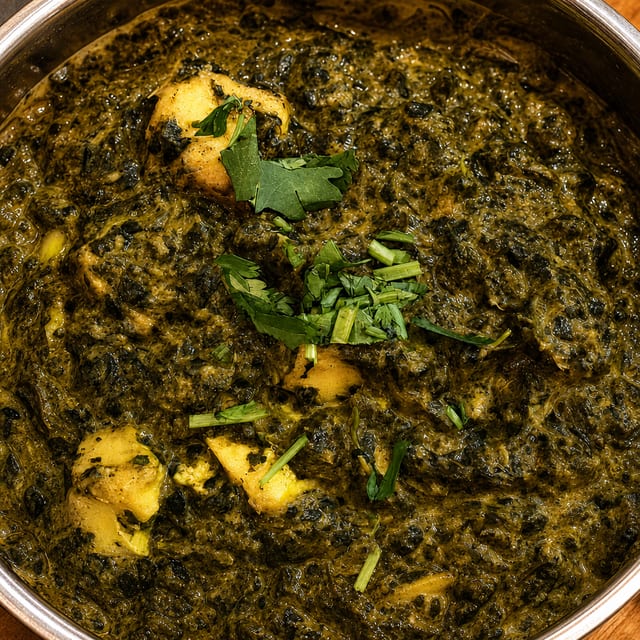 Saag paneer.