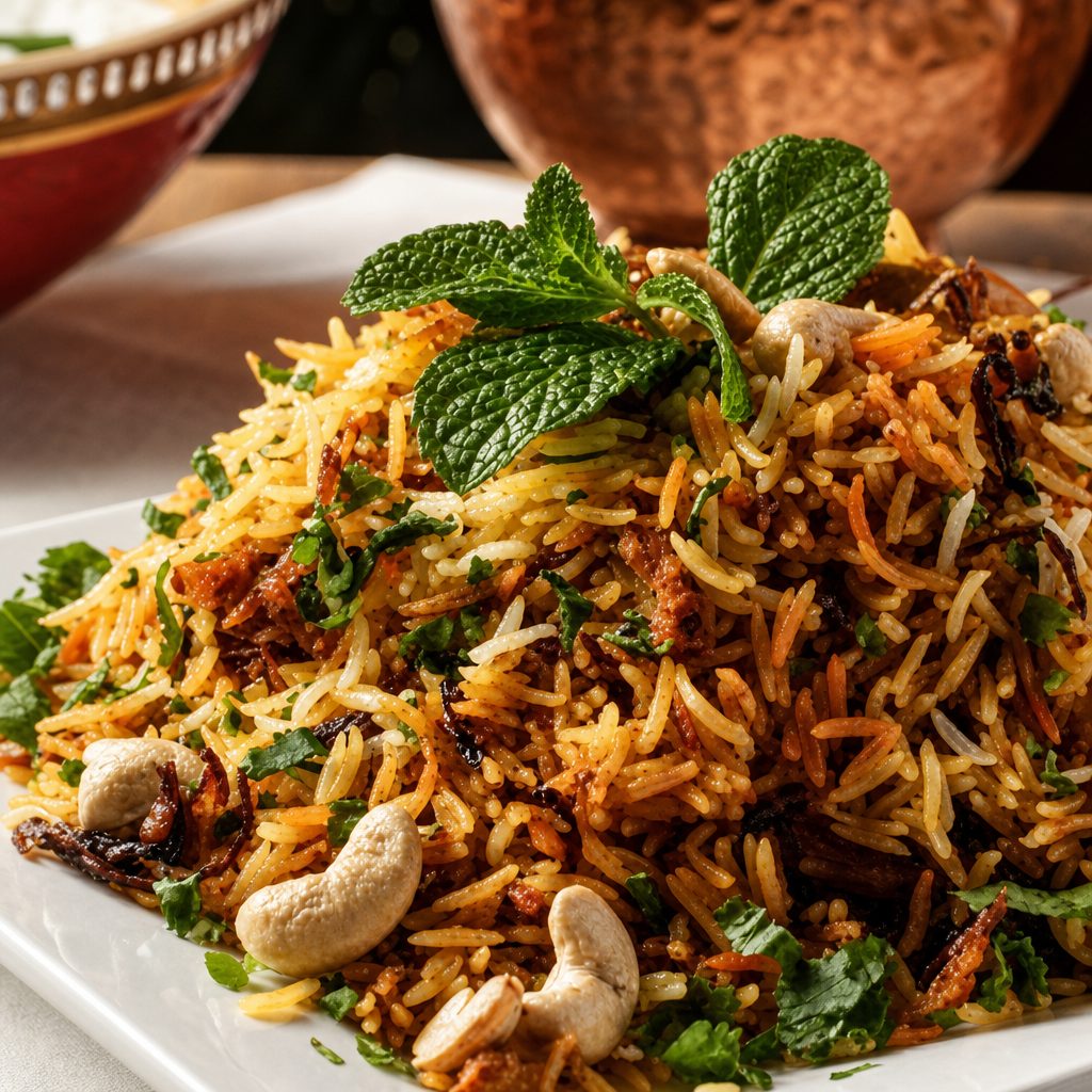 Goat Biryani.