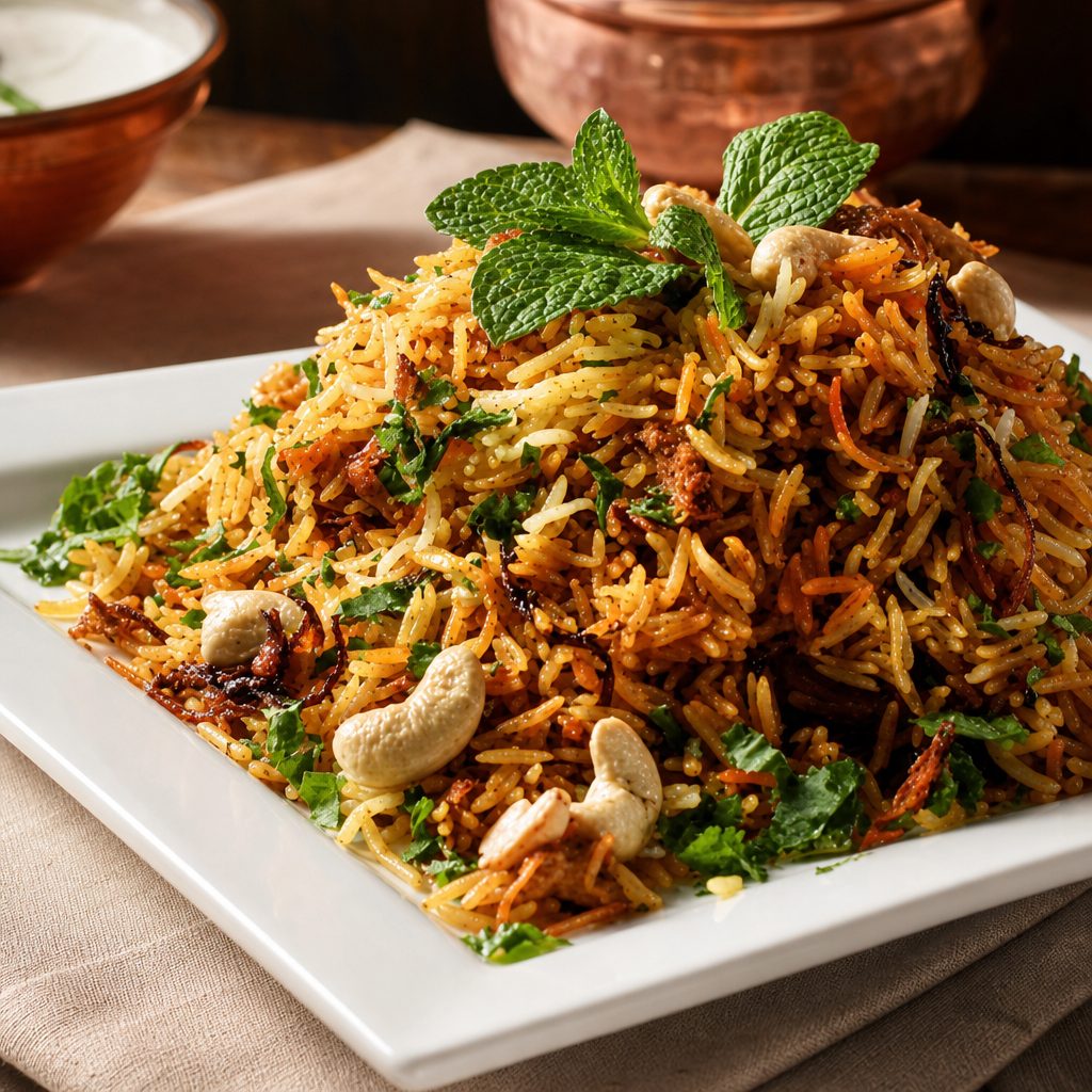 Vegetable Biryani.